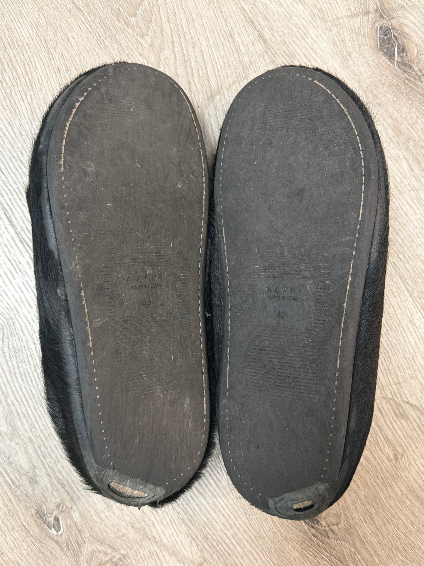 Marni Fussbett Sabot Mules Black (USED NO BOX)