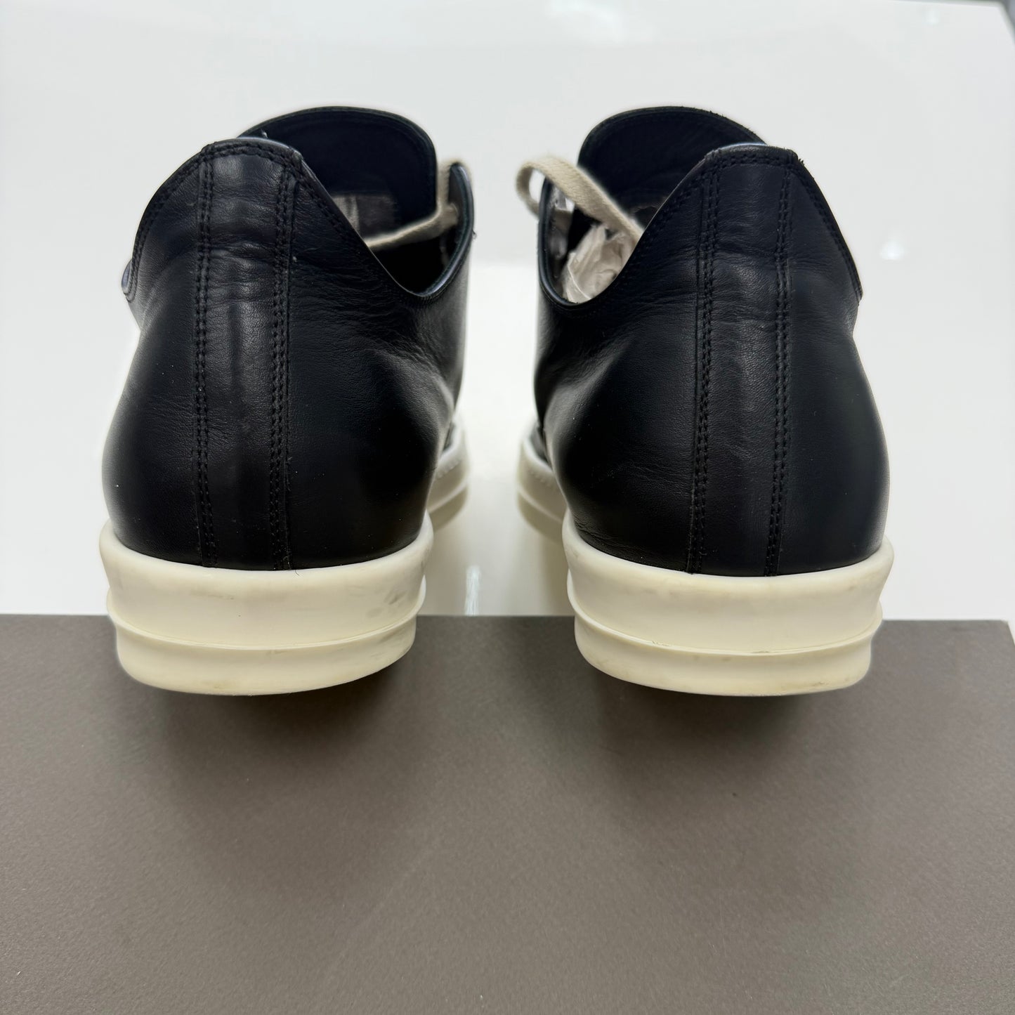 Rick Owens Ramone Porterville Low Black Milk (USED)