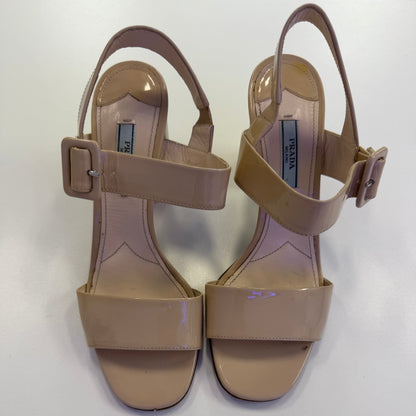 Prada Patent Leather Sandals (USED NO BOX)