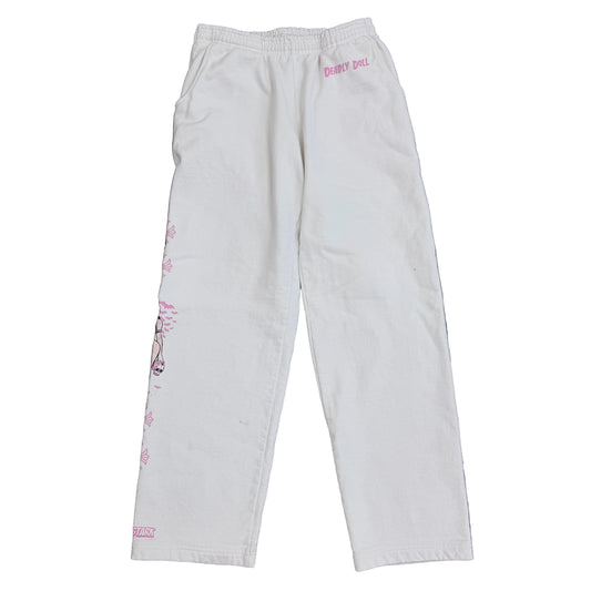 Chrome Hearts Deadly Doll Sweatpants White