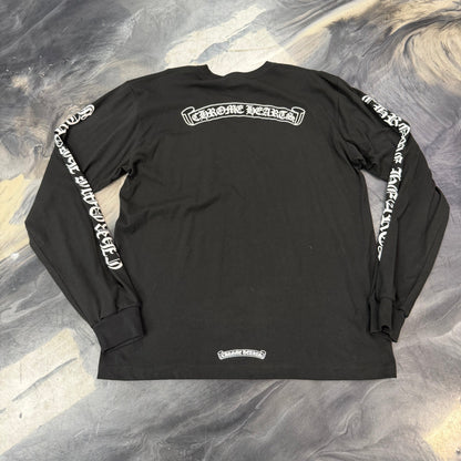 Chrome Hearts Scroll Logo Long sleeve tee