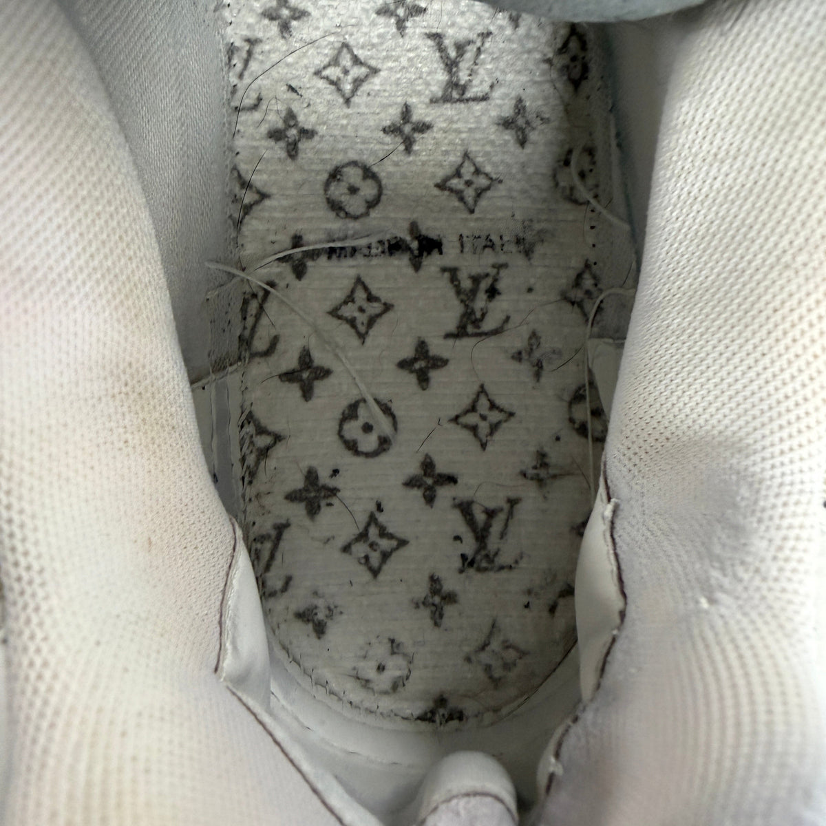 Louis Vuitton Mini Monogram Stripe Trainer Sneaker - view 8
