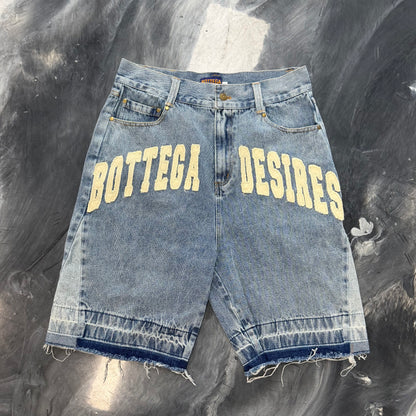Bottega Desires Denim Shorts