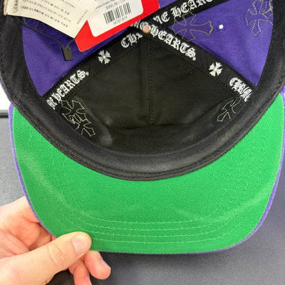Chrome Hearts Purple Hat Green Patch