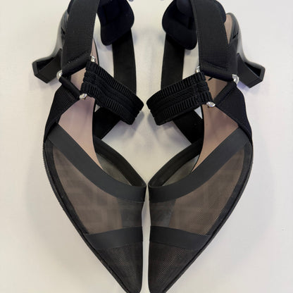 Fendi Colibri Slingback Pumps (USED NO BOX)