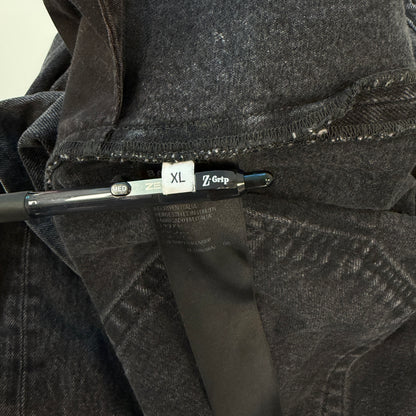 Balenciaga Black Distressed Flare Denim Jeans ￼