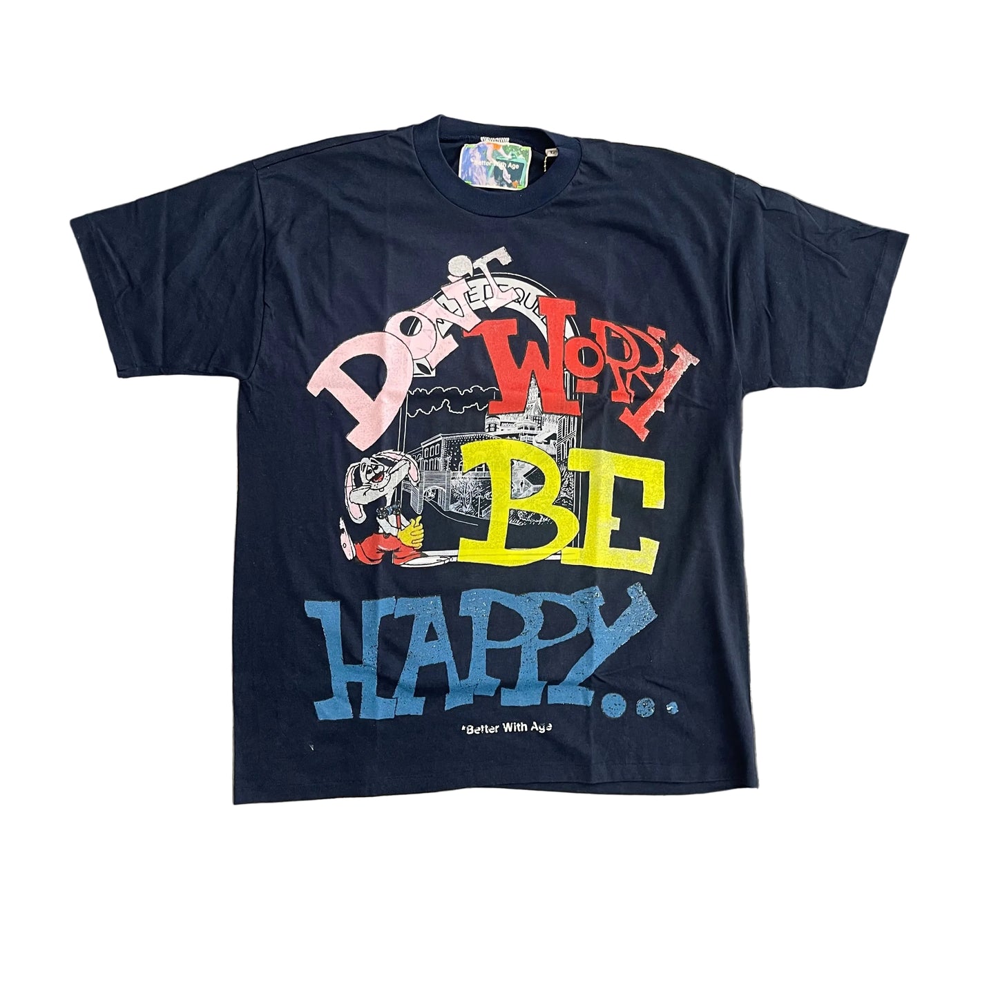 Better With Age Honey Tee Navy