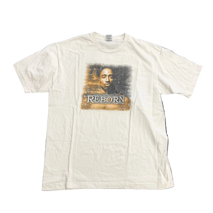 Tupac Reborn Vision Tee White Vintage