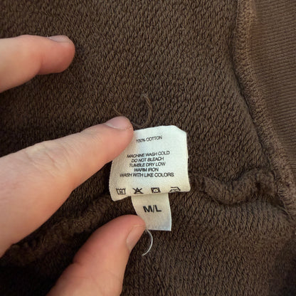 Paly Hollywood Yarn Logo Hoodie Brown