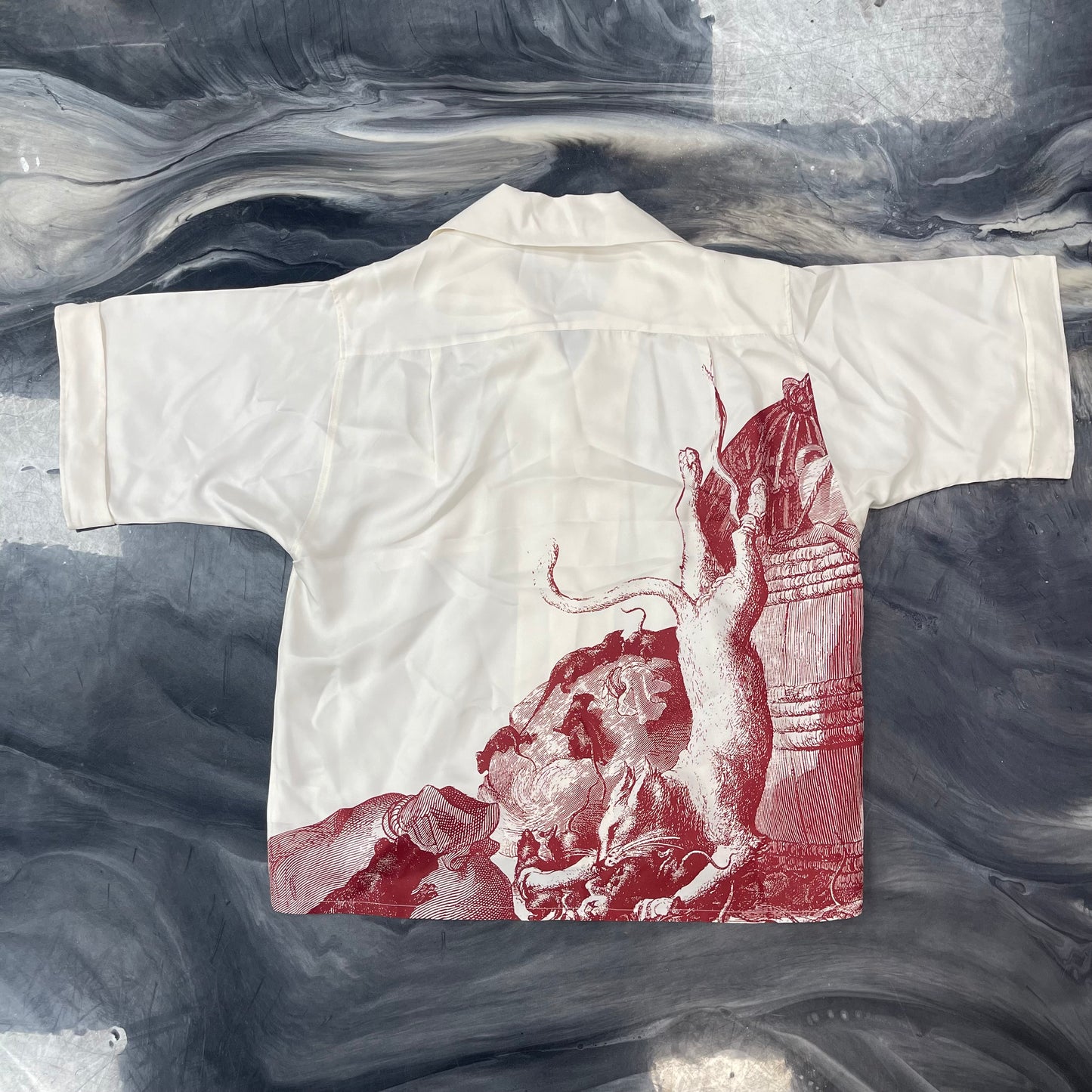 Enfants Riches Déprimés Rat Palace chemise silk short-sleeve shirt