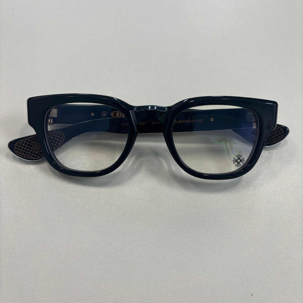 Chrome Hearts Cuntvoluted Black
18K Gold Plated Eye Glasses