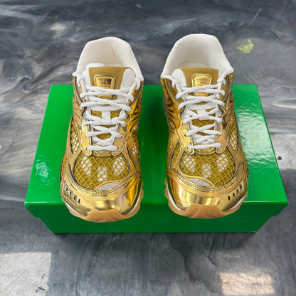 Bottega Veneta Orbit Low-Top Sneakers Gold (USED)