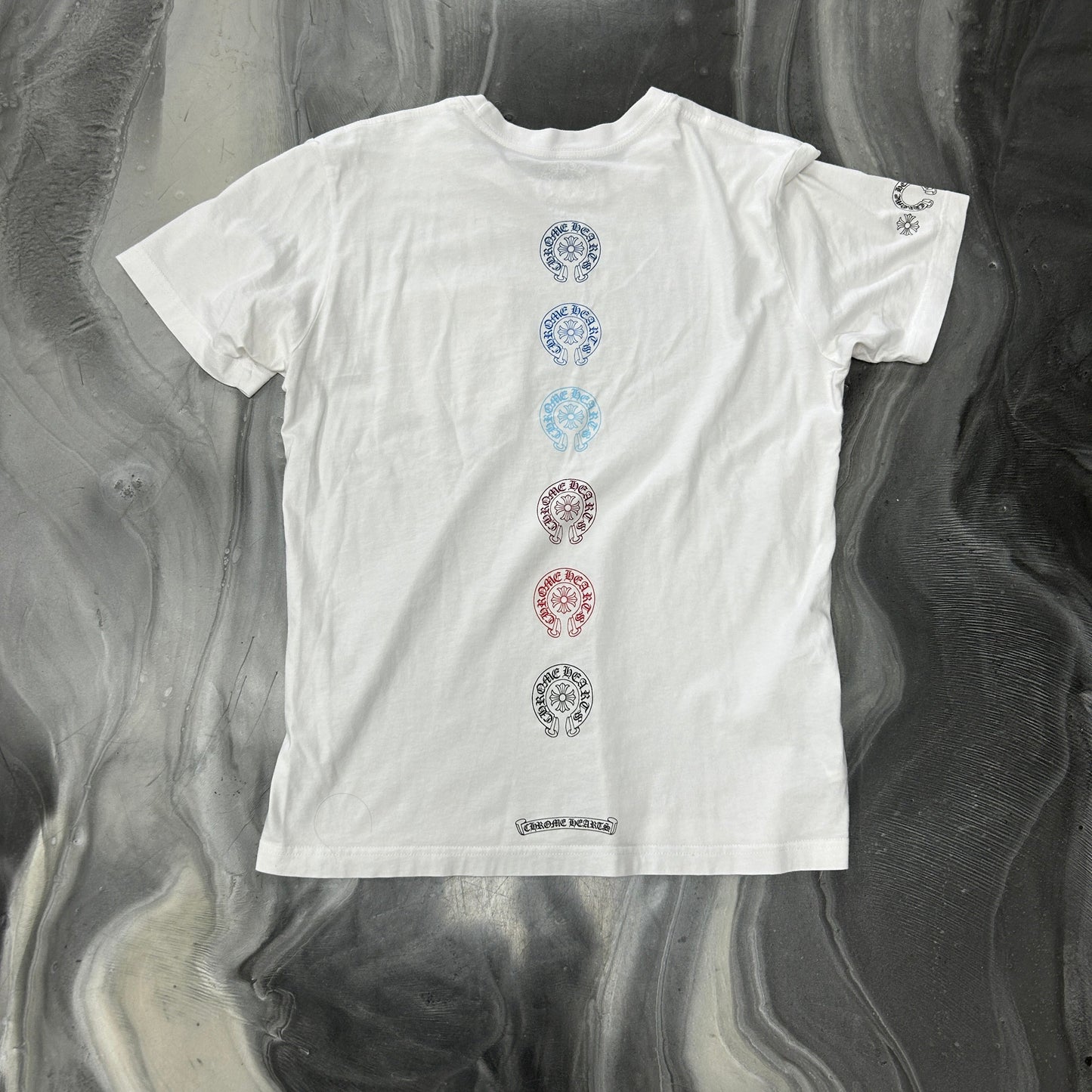 Chrome Hearts Multi Color Horse Shoe T-shirt White