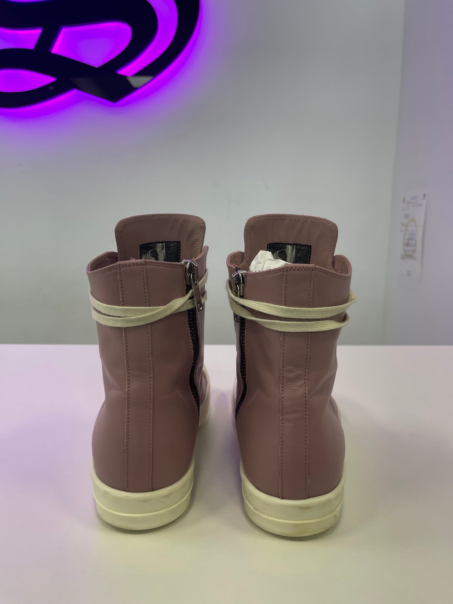 Rick Owen Pink Ramone Highs (USED)