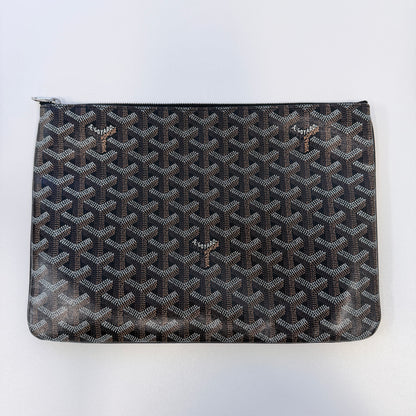 Goyard Senat Zip Pouch Coated Canvas MM