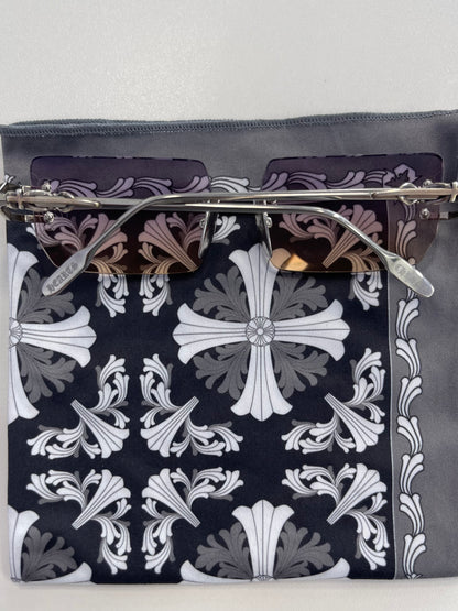 Chrome Hearts Lordie Square Silver Glasses