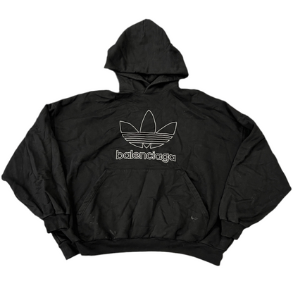 Balenciaga Adidas Hoodie Black