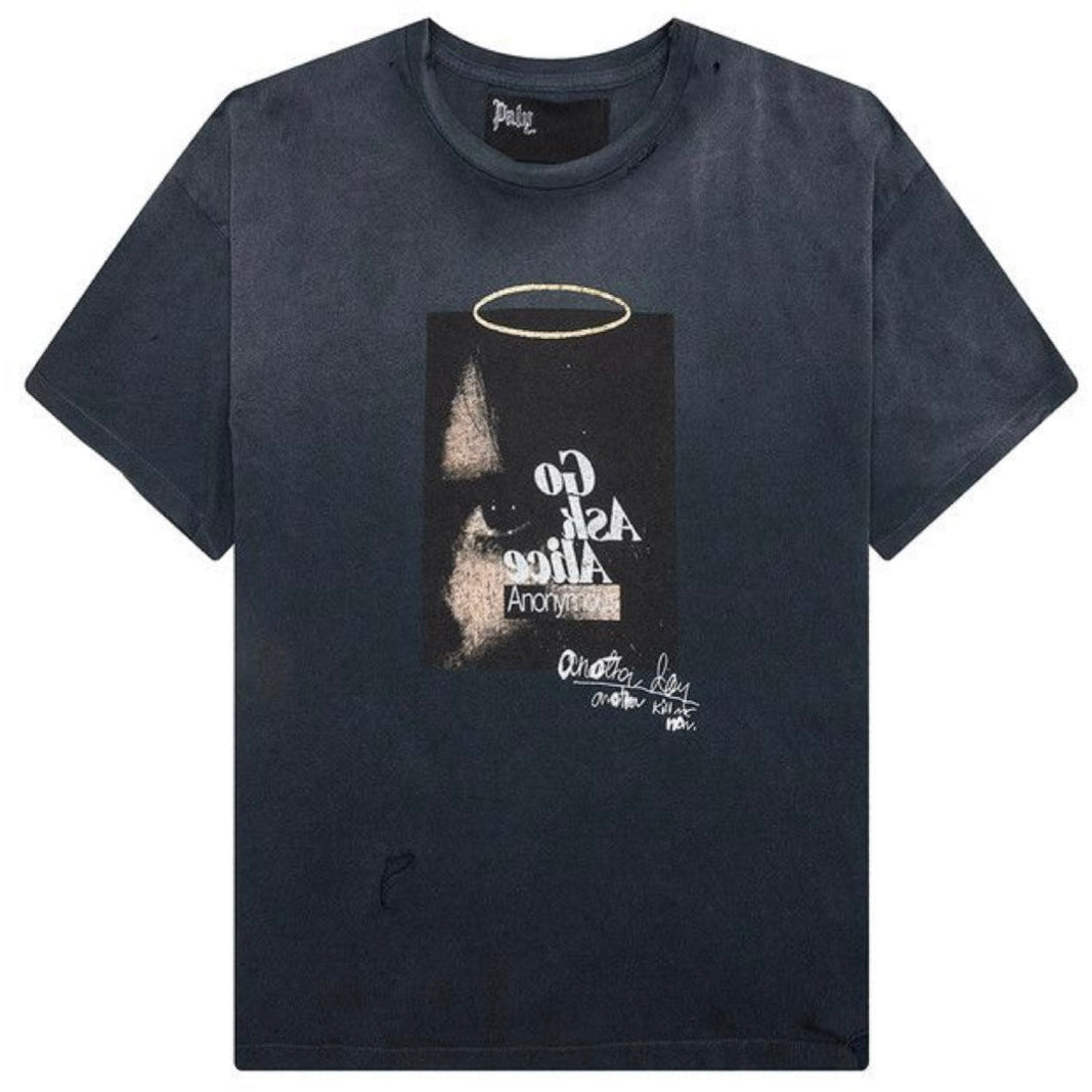 Paly Hollywood Ask Alice Tee Vintage Black