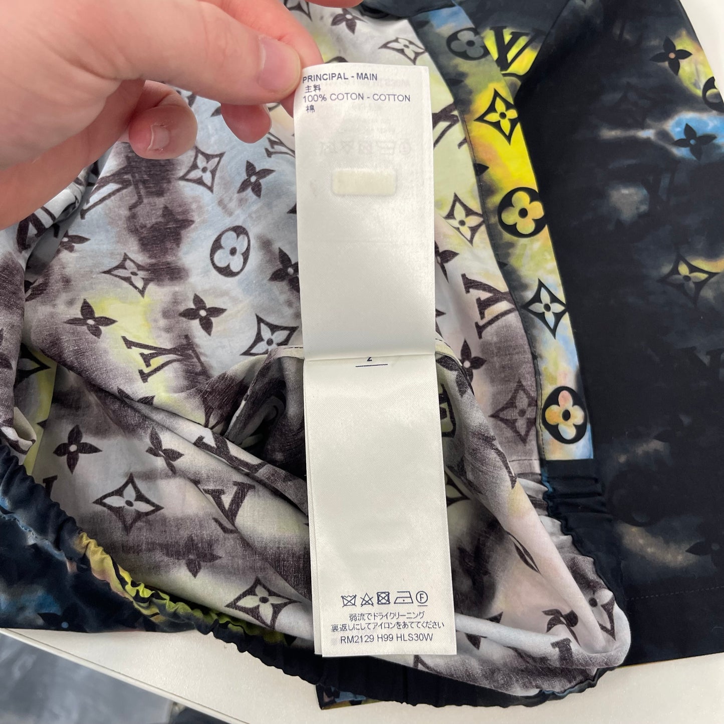 Louis Vuitton Rip Dyed Zip Shirt