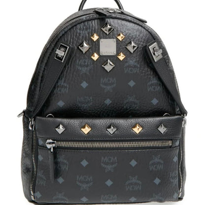 MCM Visetos Studded Dual Stark Backpack