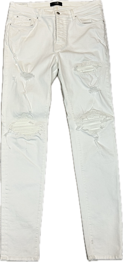 Amiri MX1 Jeans White/White