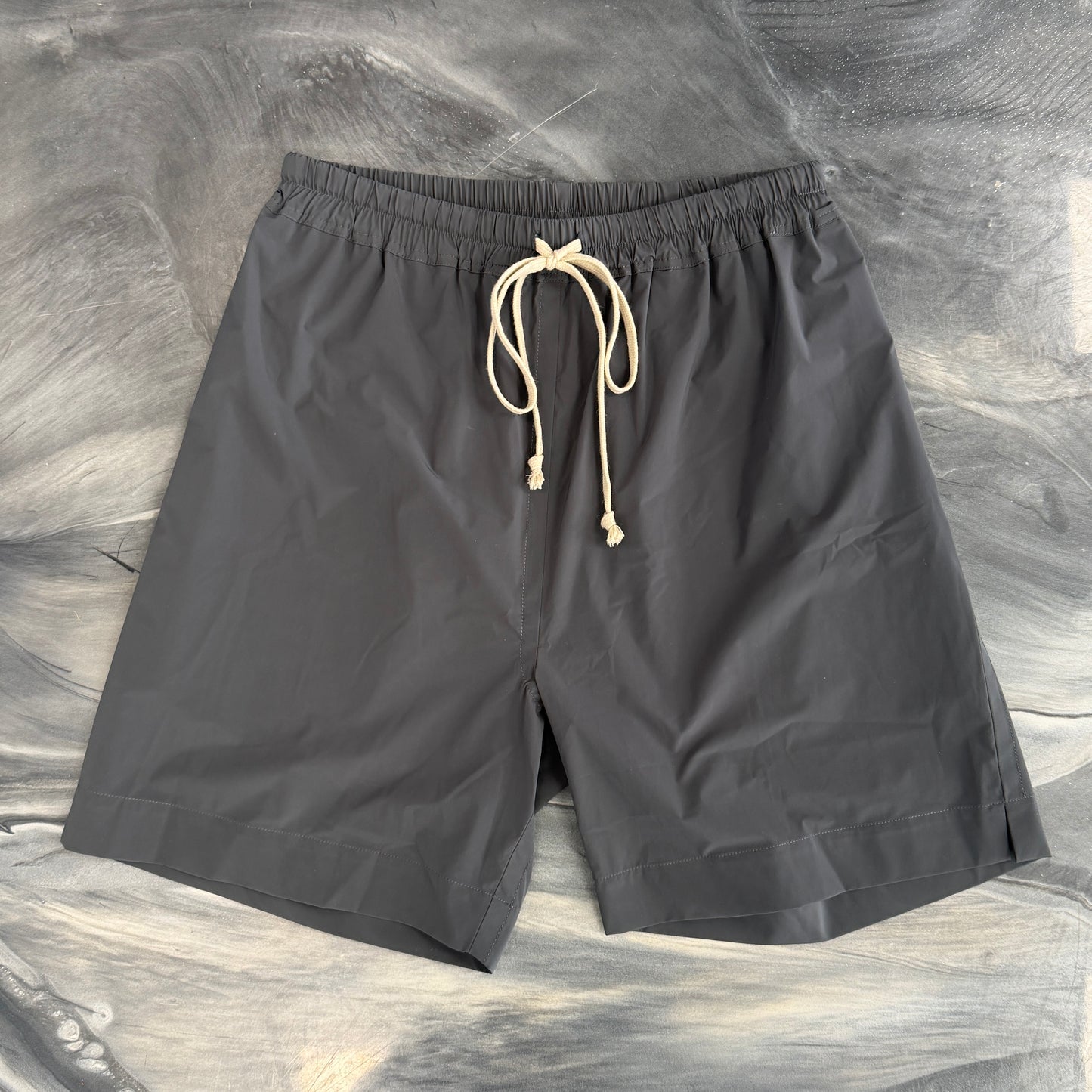 Rick Owens Babel Nylon Long Boxer Shorts Blujay