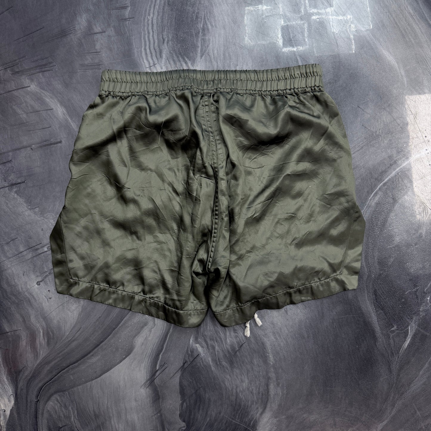 Rick owen green bela shorts