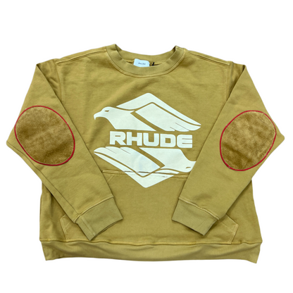 Rhude Padded Sleeve Eagle Crewneck