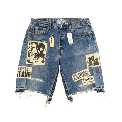 Better With Age Exposé Triple-Wide Denim Shorts
