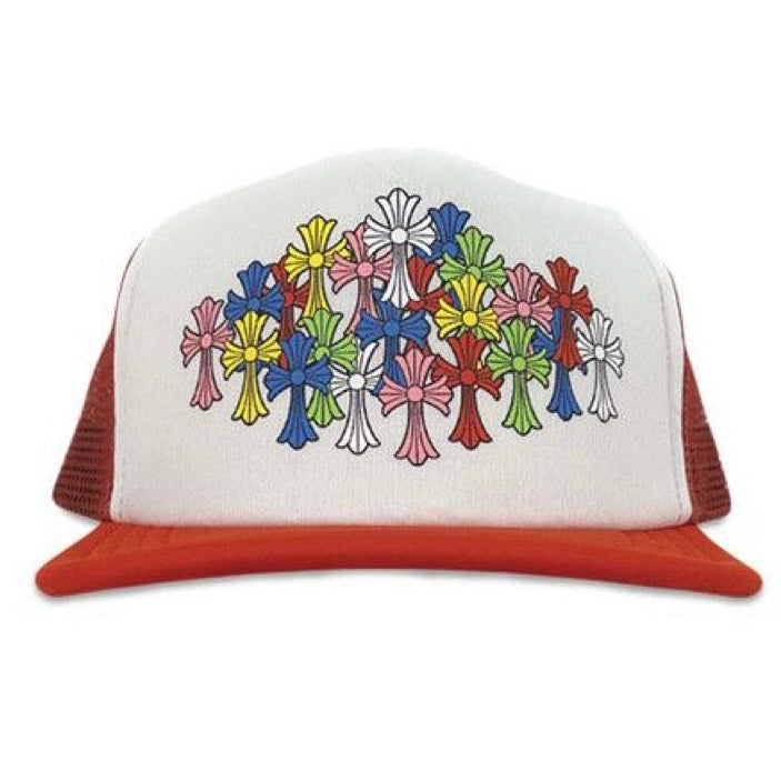 Chrome Hearts Multi Color Crosses Trucker Hat