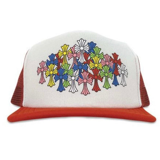 Chrome Hearts Multi Color Crosses Trucker Hat