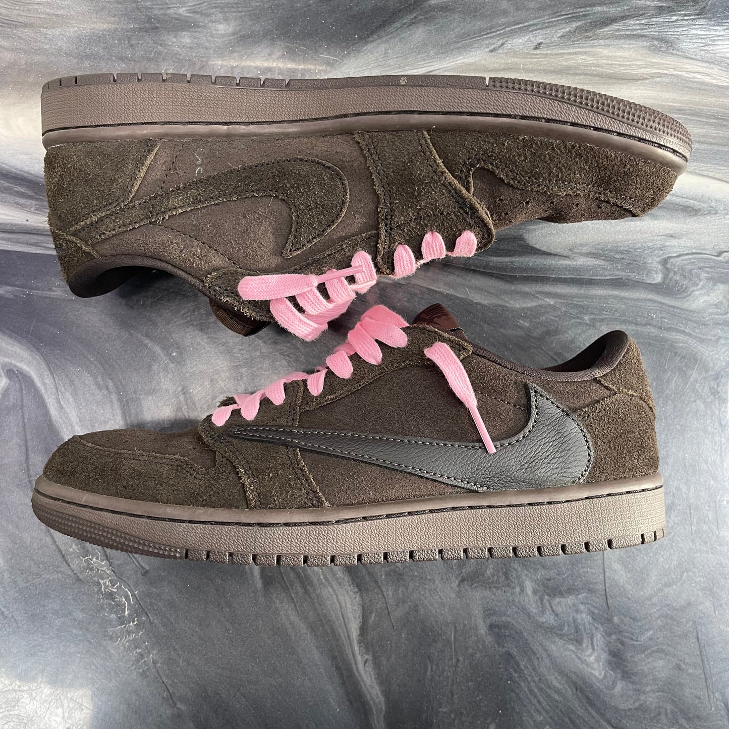 Travis Scott X Jordan 1 Low OG SP 'Velvet Brown' (USED)