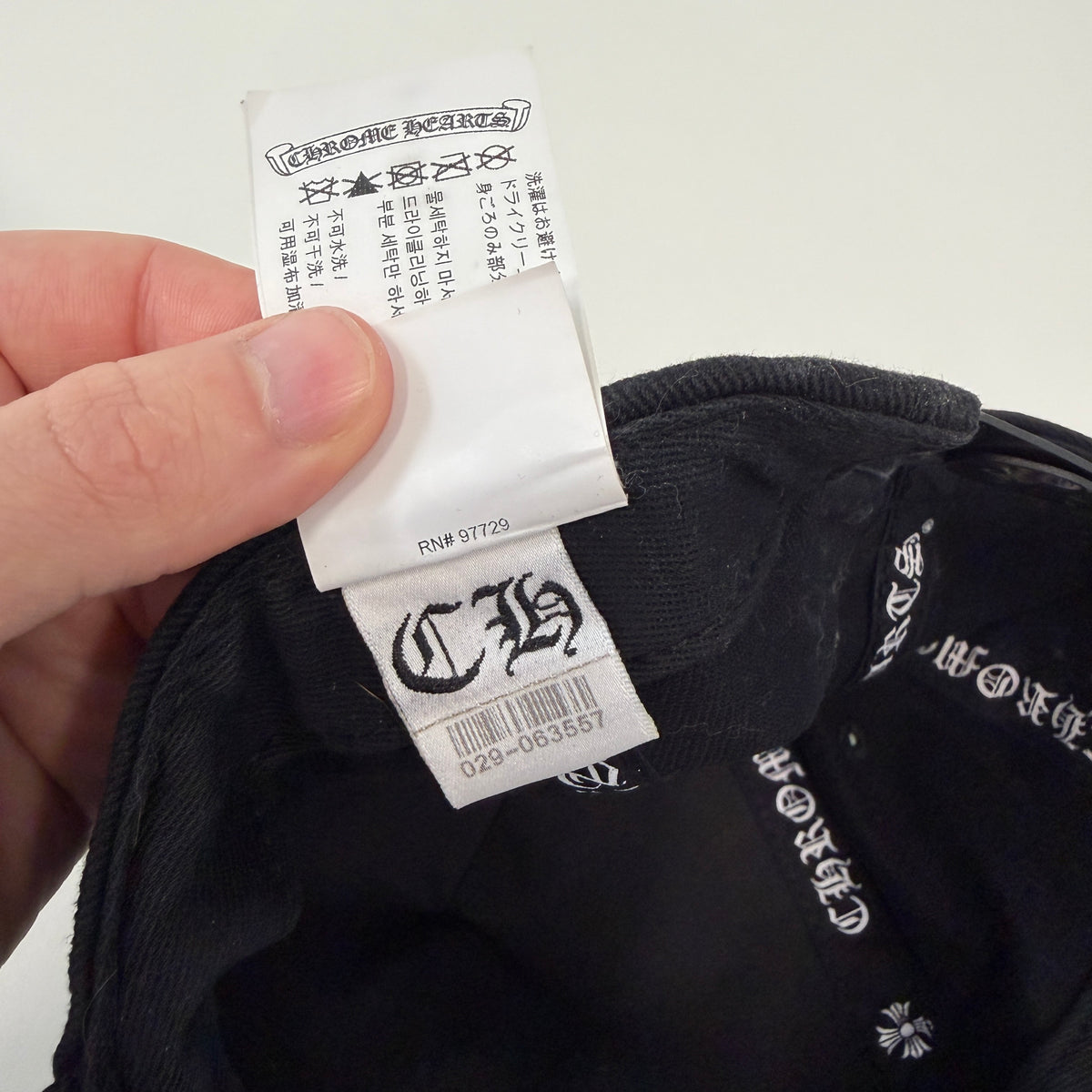 Chrome Hearts Vertical Logo Black Hat