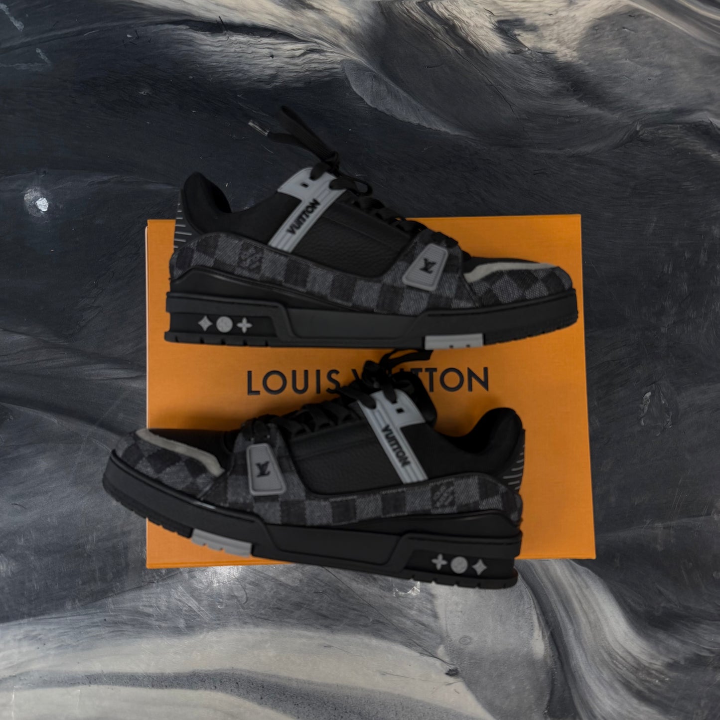 Louis Vuitton LV Trainer Black Damier Denim