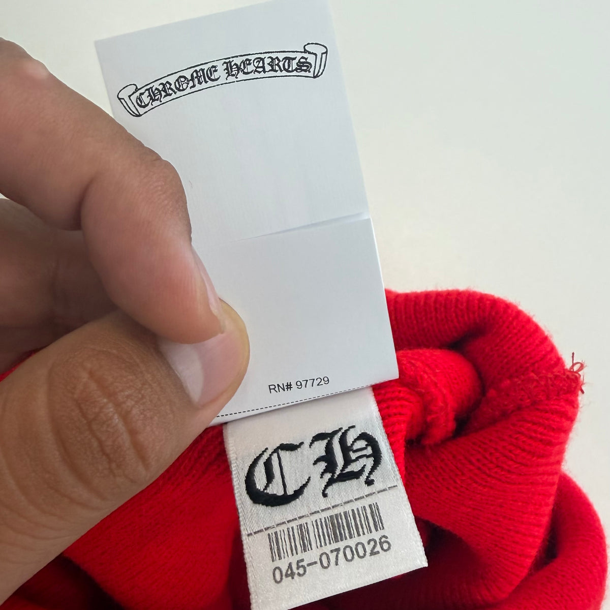 Chrome Hearts Logo Beanie Red