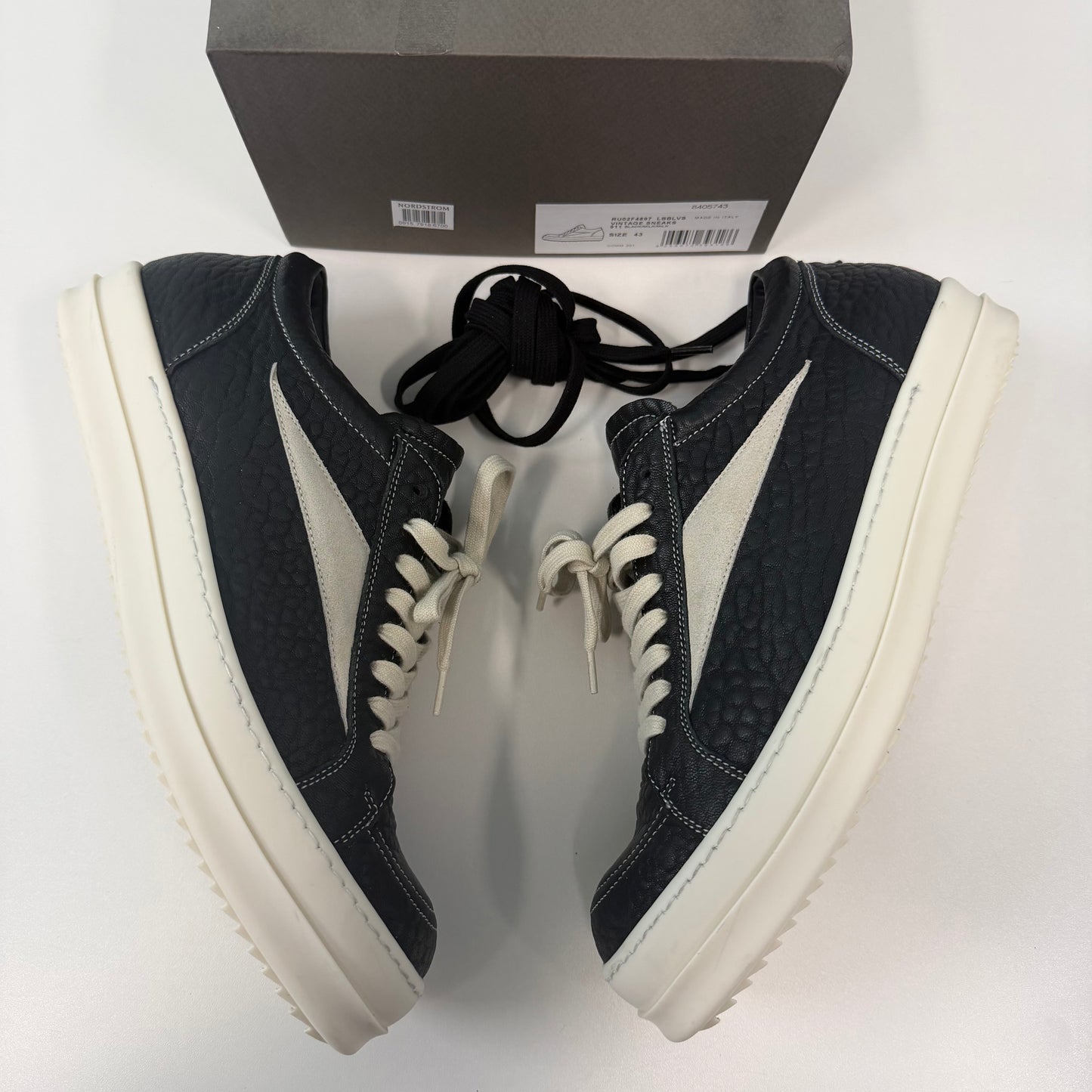Rick Owens Black Tower Vintage Sneaks Sneakers (USED)