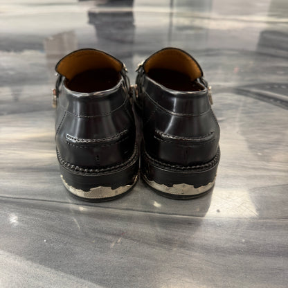 TOGA VIRILIS Black Metal Loafers (Used)(No Box)