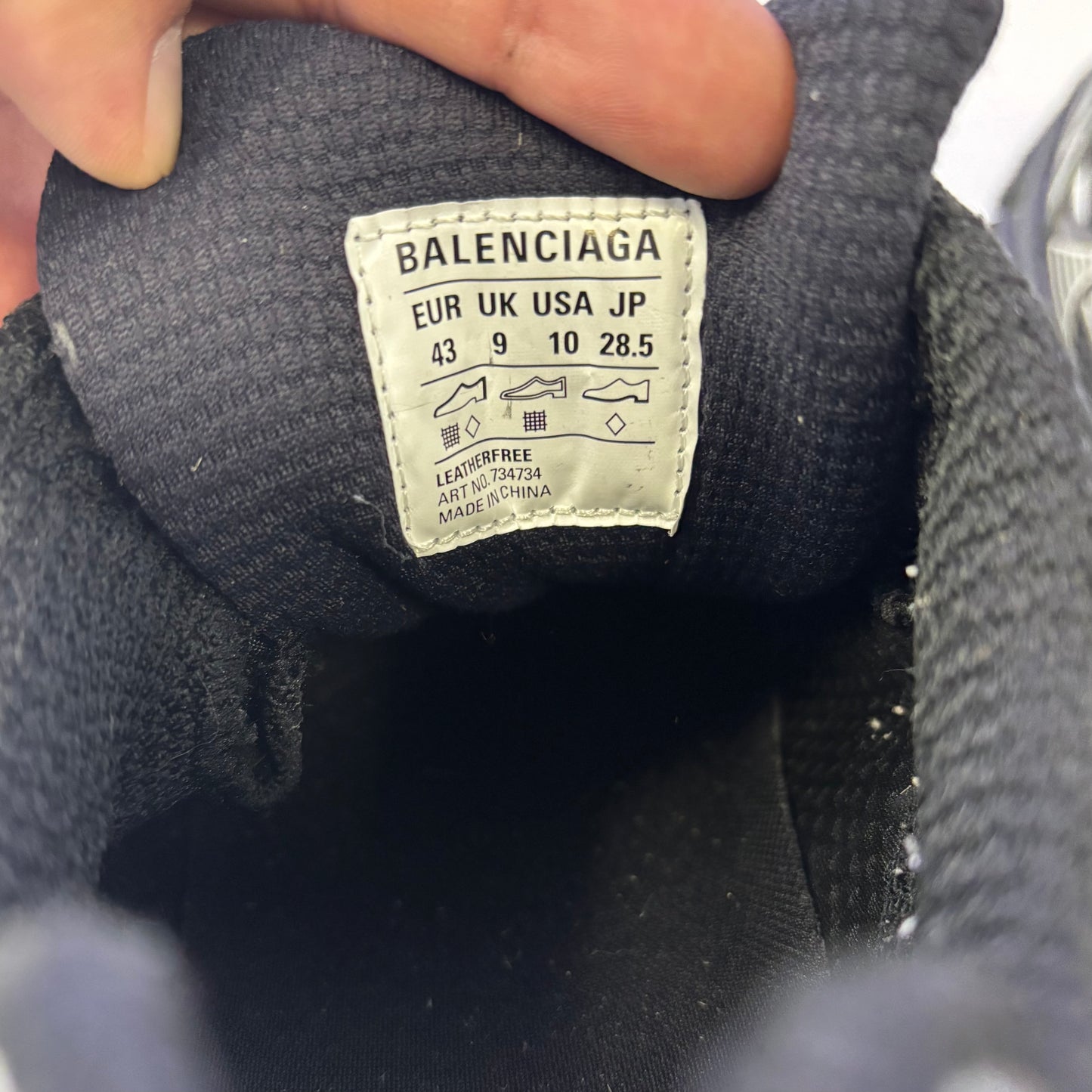 Balenciaga 3XL Sneaker Black White (USED NO BOX)