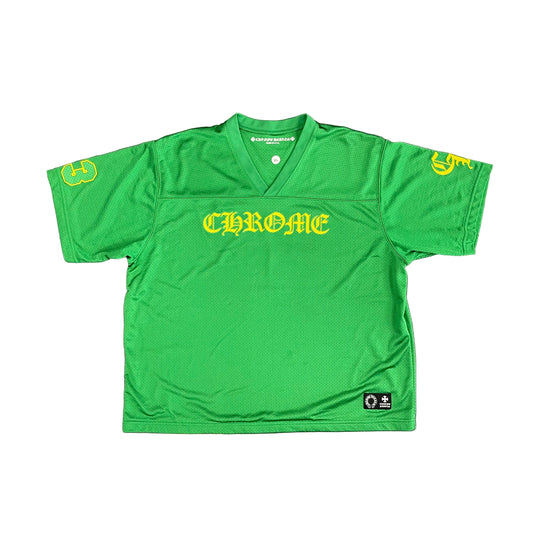 Chrome Hearts Sports Mesh Warm Up Short Sleeve Jersey Green