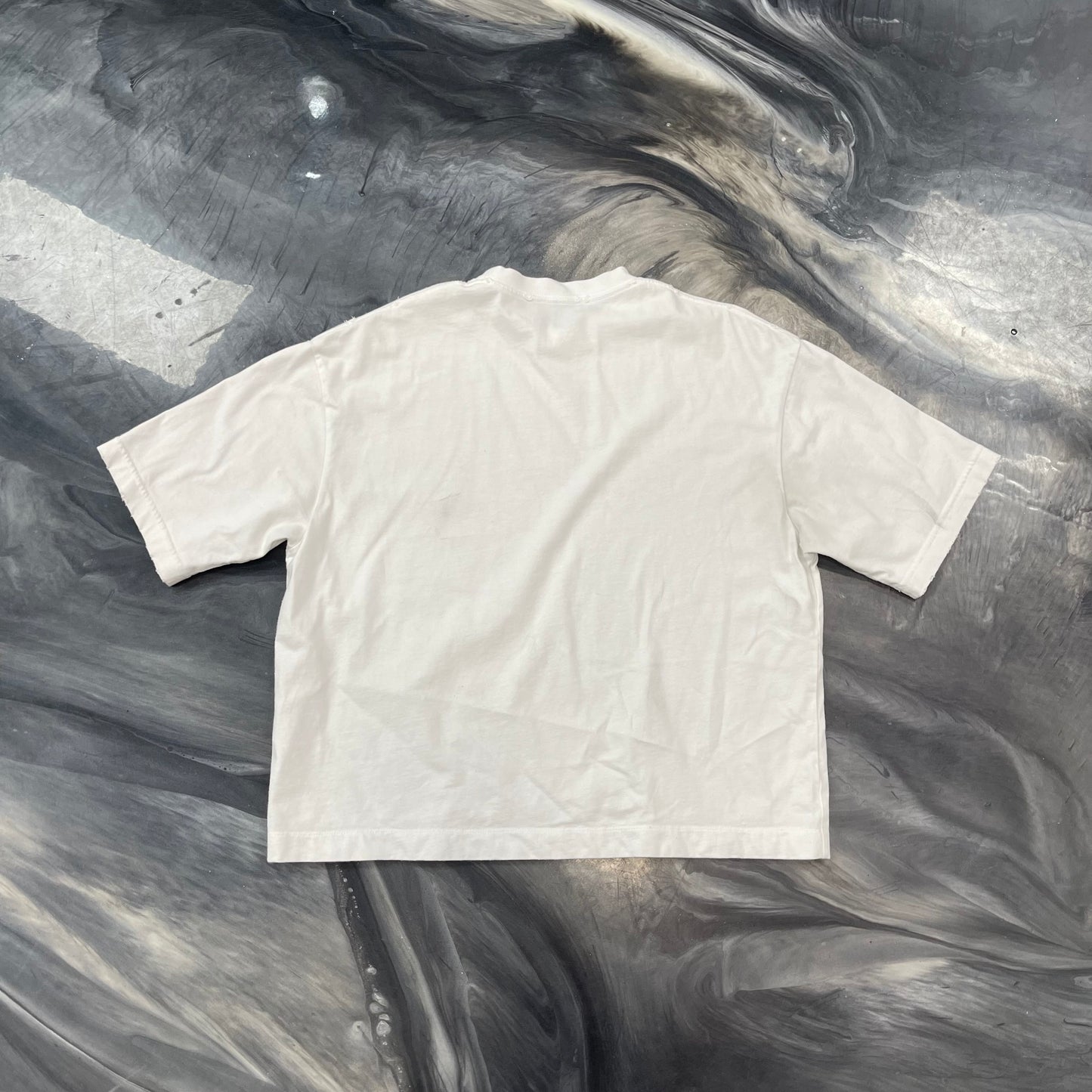 Balenciaga Script Logo Tee White/Black