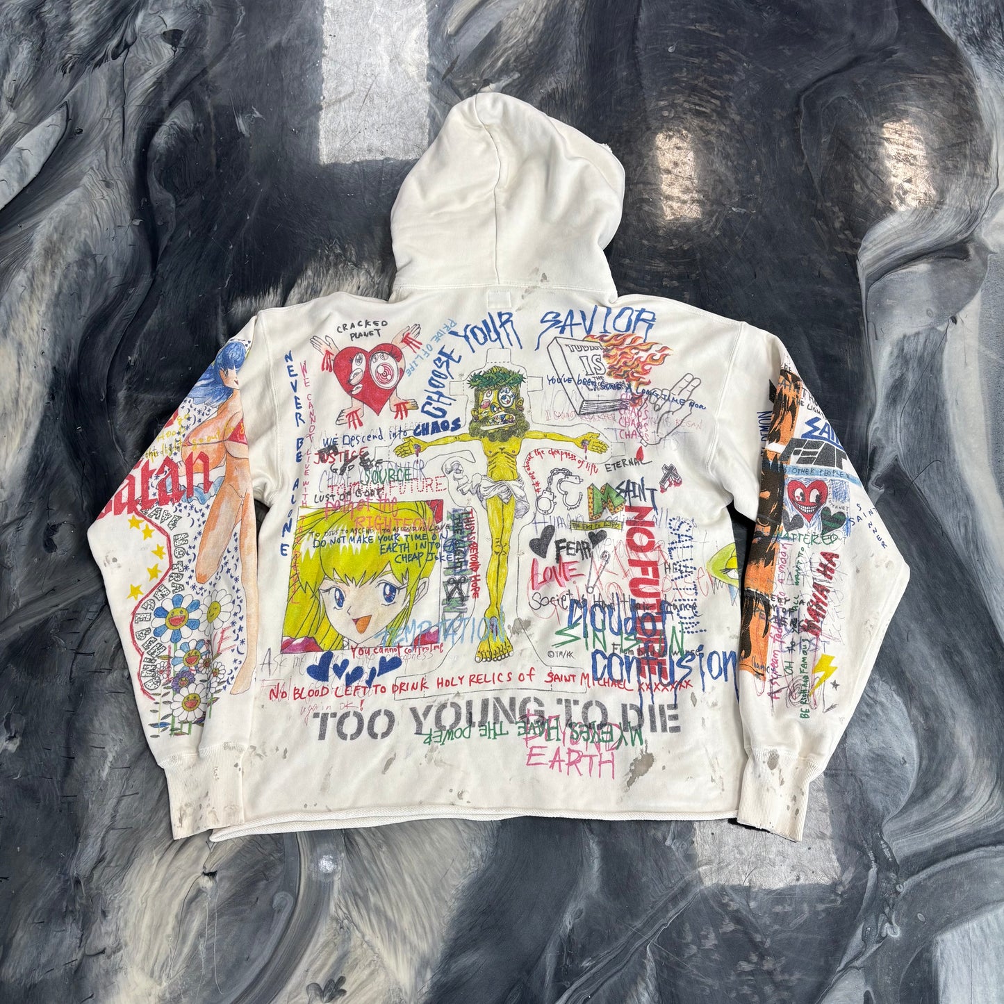 Takashi Murakami x Saint Mxxxxxx Graff Pullover Hoodie