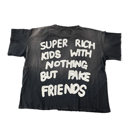 HWP Girls Love Coca*ne Washed Grey Tee