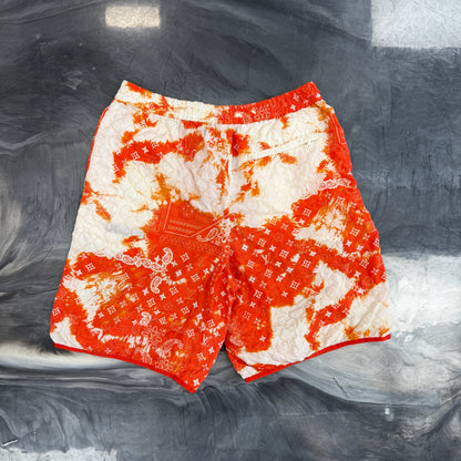 Louis Vuitton Monogram Bandana Nylon Shorts Orange/White