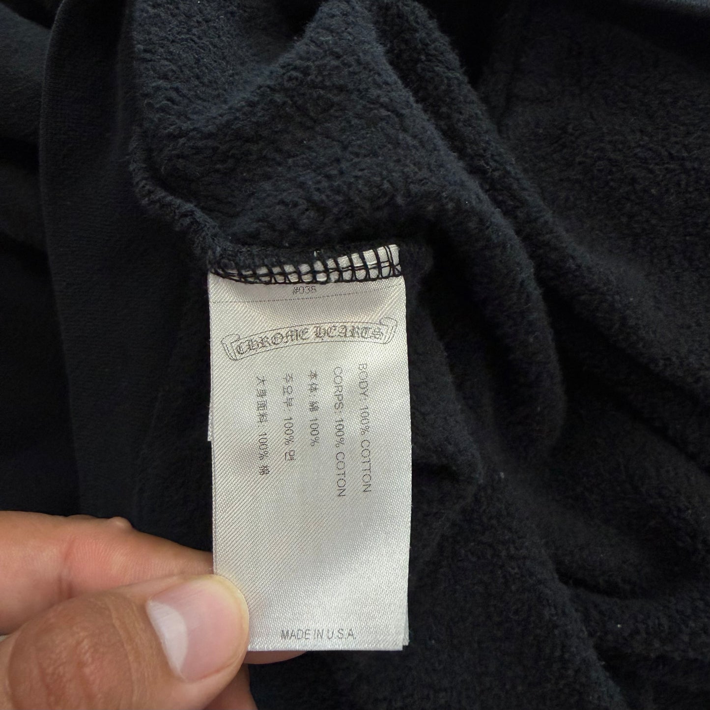 Chrome Hearts Silver Glitter
Hoodie Black ONLINE EXCLUSIVE