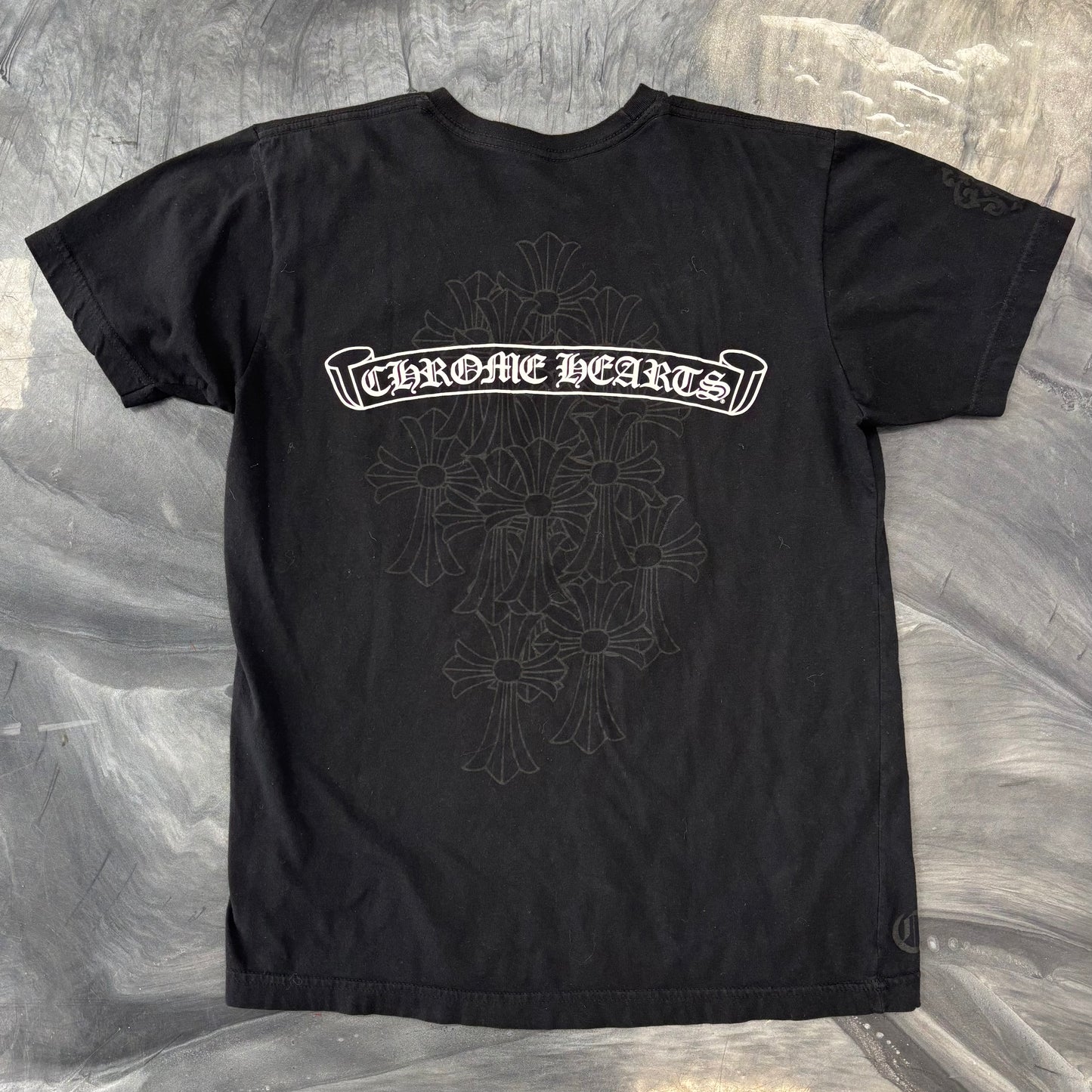 Chrome Hearts Multi Cross Scroll Logo Tee