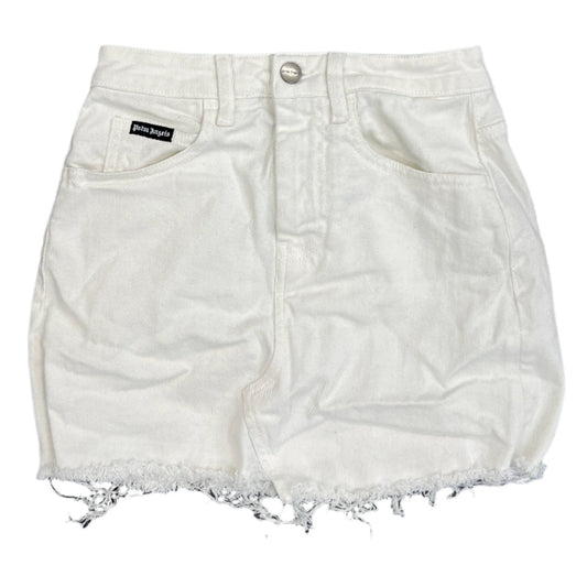 Palm Angles White Denim Jean Skirt