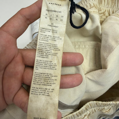 Rick Owens DRKSHDW Cotton Canvas Parchment Cargobela Shorts