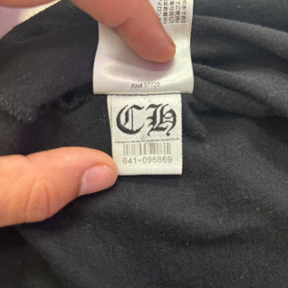 Chrome Hearts Neck Logo Pocket Tee in Black and Blue