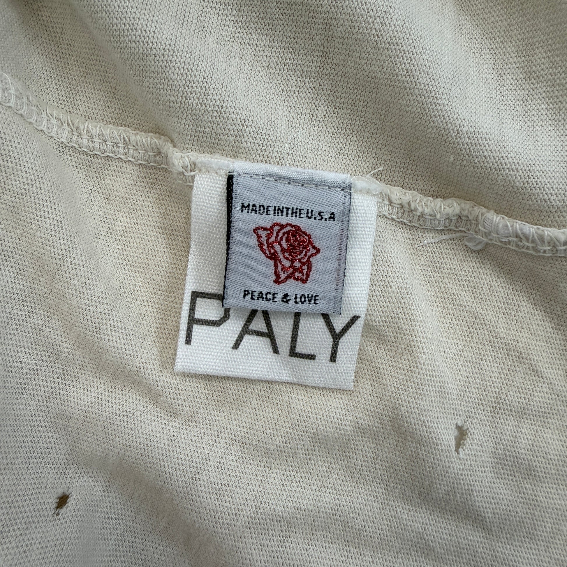 Paly Hollywood Core Logo Cream Short Sleeve Tee - view 5