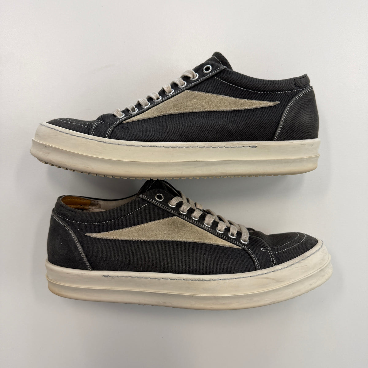 Rick Owens DRKSHDW Denim Vintage Low Sneakers (Used)